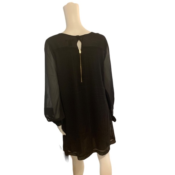 H&M Black Sheer Mini Dress size 12 - Picture 6 of 8